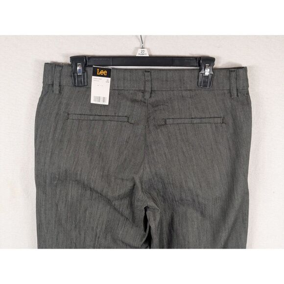 Lee Trouser Regular Fit Mid Rise Flex Motion Pants Gray Women's Size 12 Long NWT - Picture 9 of 13